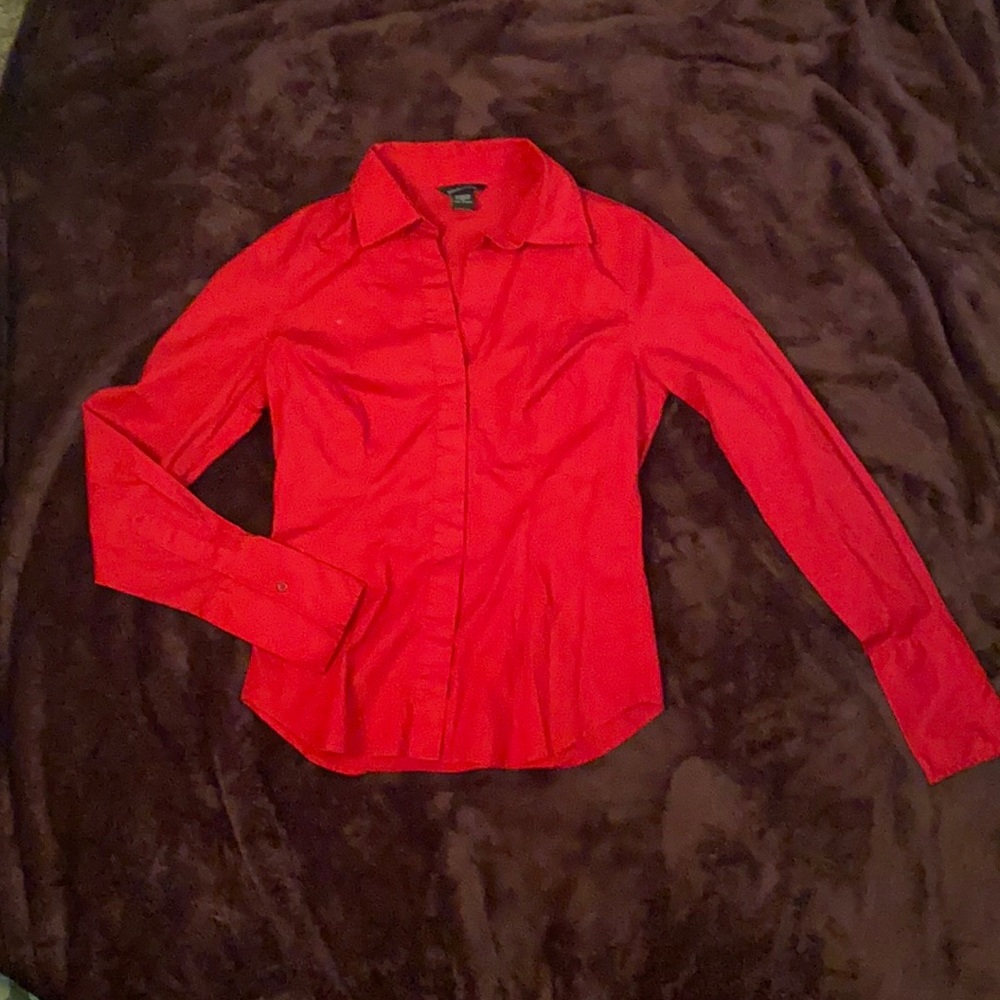 MODA International Red Blouse